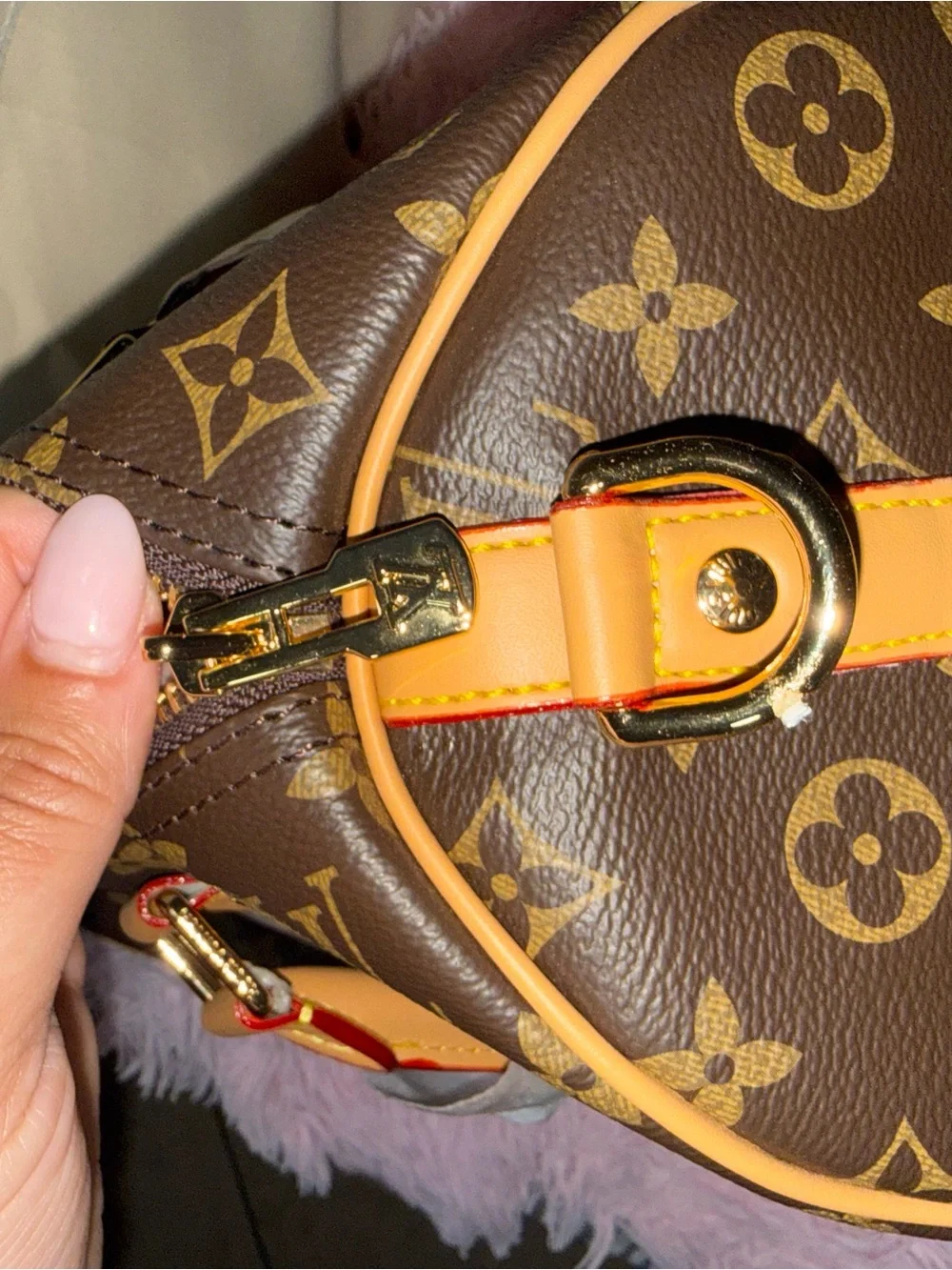 Monogram Speedy 30 Brown Canvas Satchel